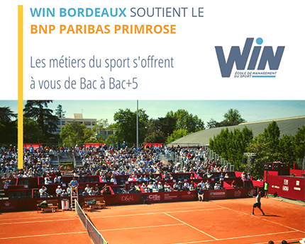 WIN soutient le BNP Paribas Primrose Actualités Bordeaux WIN