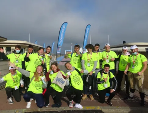 Les étudiants en mission professionnelle au Triathlon de Deauville !