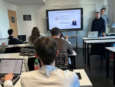 Nantes Basket Hermine échange avec nos étudiants